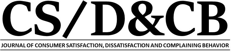 CS/D&CB, the Journal of Consumer Satisfaction, Dissatisfaction and Complaining Behavior